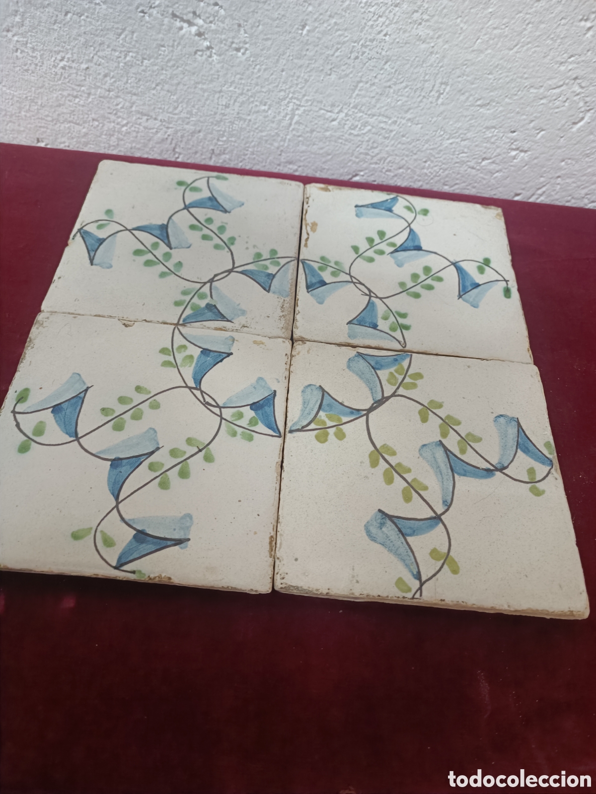 Antiques: Cuadro de rayolas...13.x13