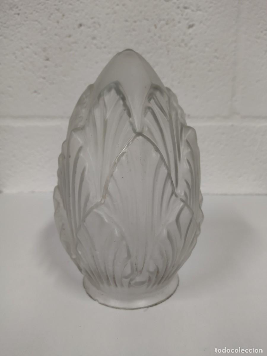 Antig&uuml;edades: Tulipa cristal estilo art Dec&oacute; - Foto 1
