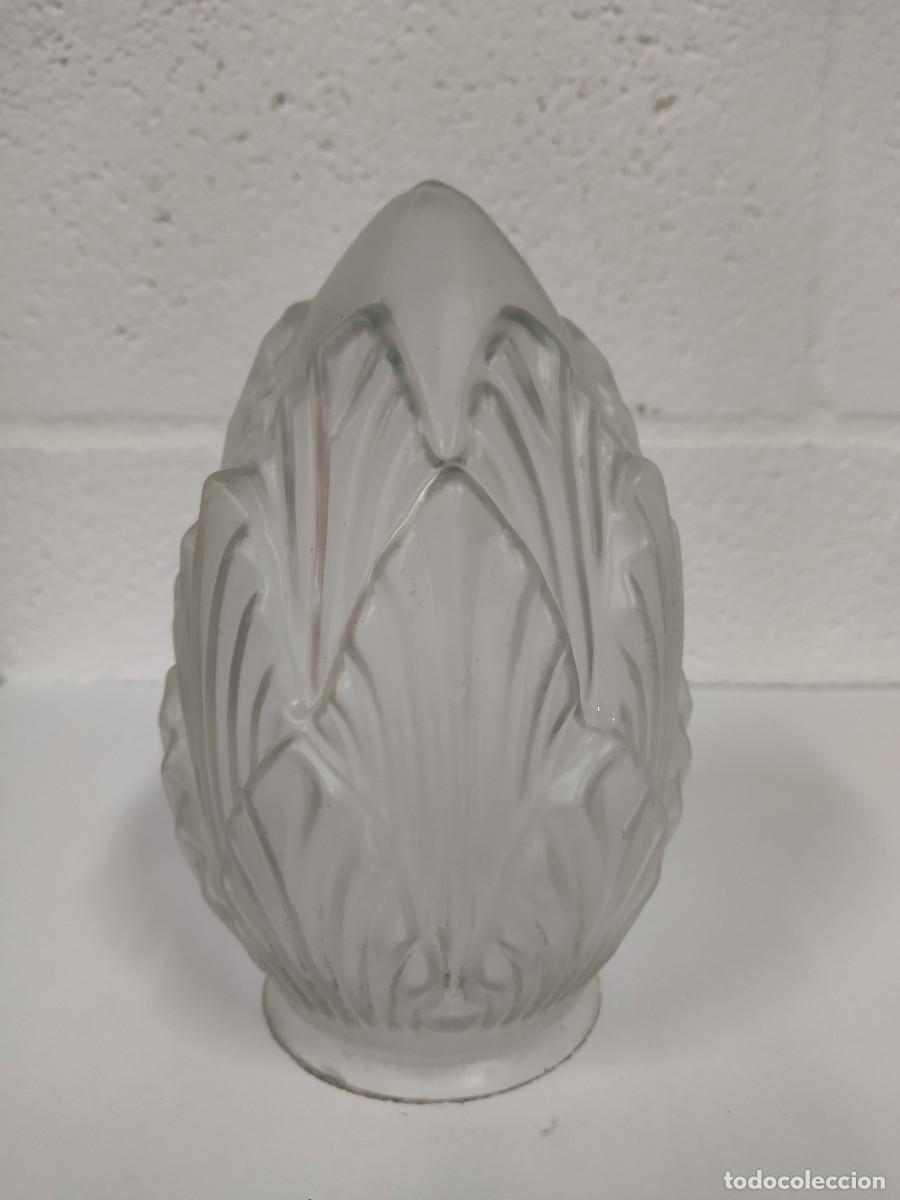 Antig&uuml;edades: Tulipa cristal estilo art Dec&oacute; - Foto 2