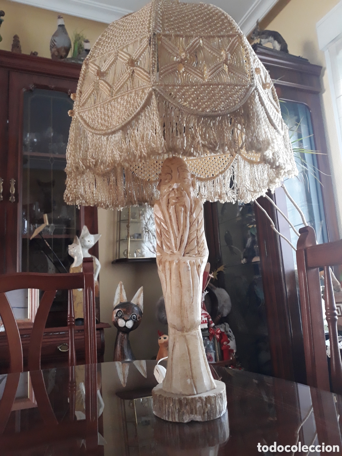 Antig&uuml;edades: L&aacute;mpara de m&aacute;rmol asi&aacute;tica - Foto 1