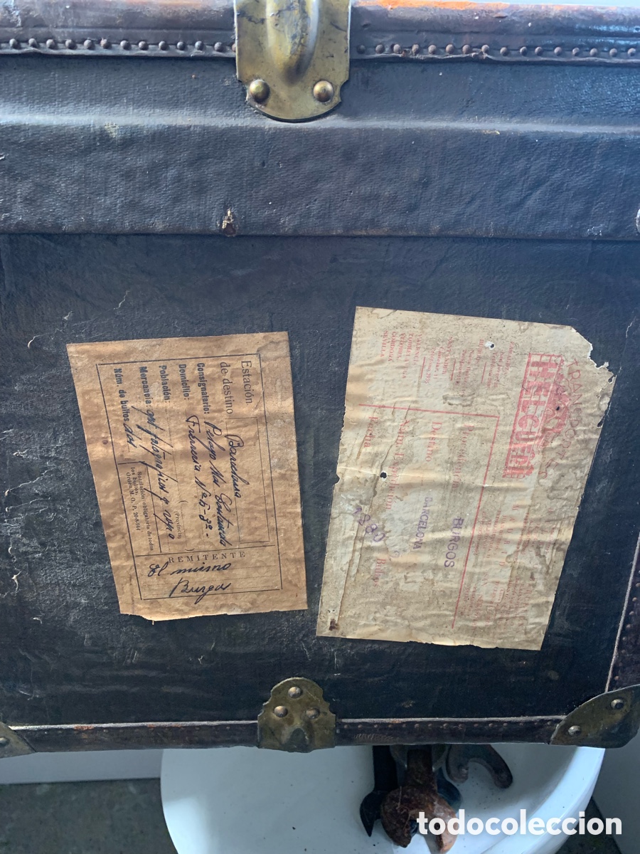 Antig&uuml;edades: 01_ Ba&uacute;l de viaje - Foto 10