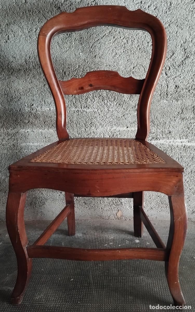 Antig&uuml;edades: SILLA DE CAOBA SIGLO XIX - Foto 1