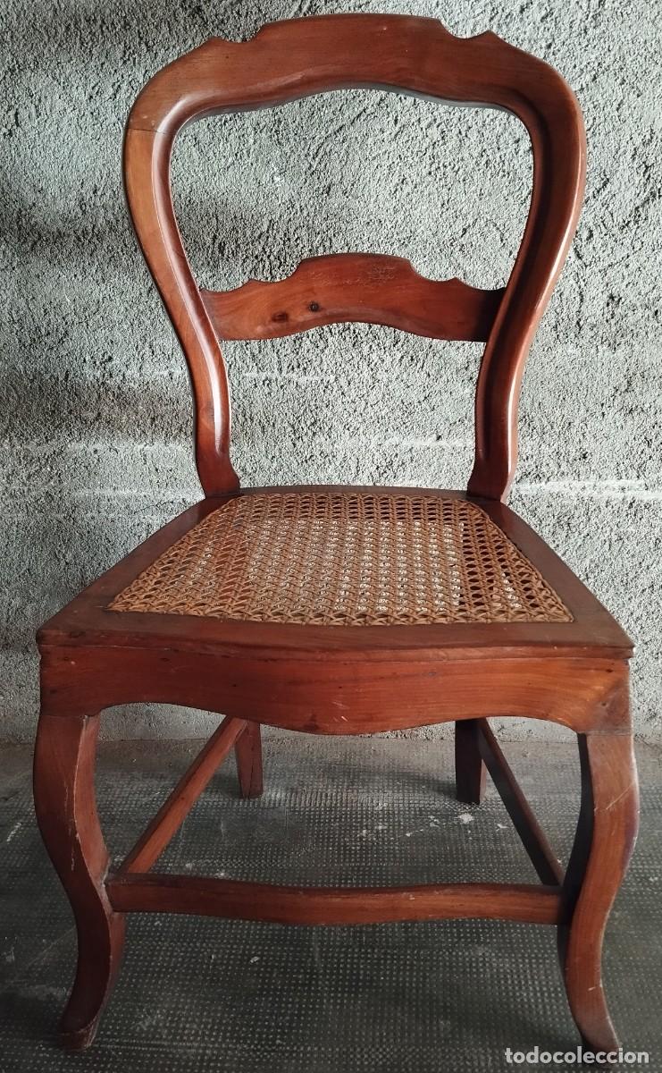 Antig&uuml;edades: SILLA DE CAOBA SIGLO XIX - Foto 2