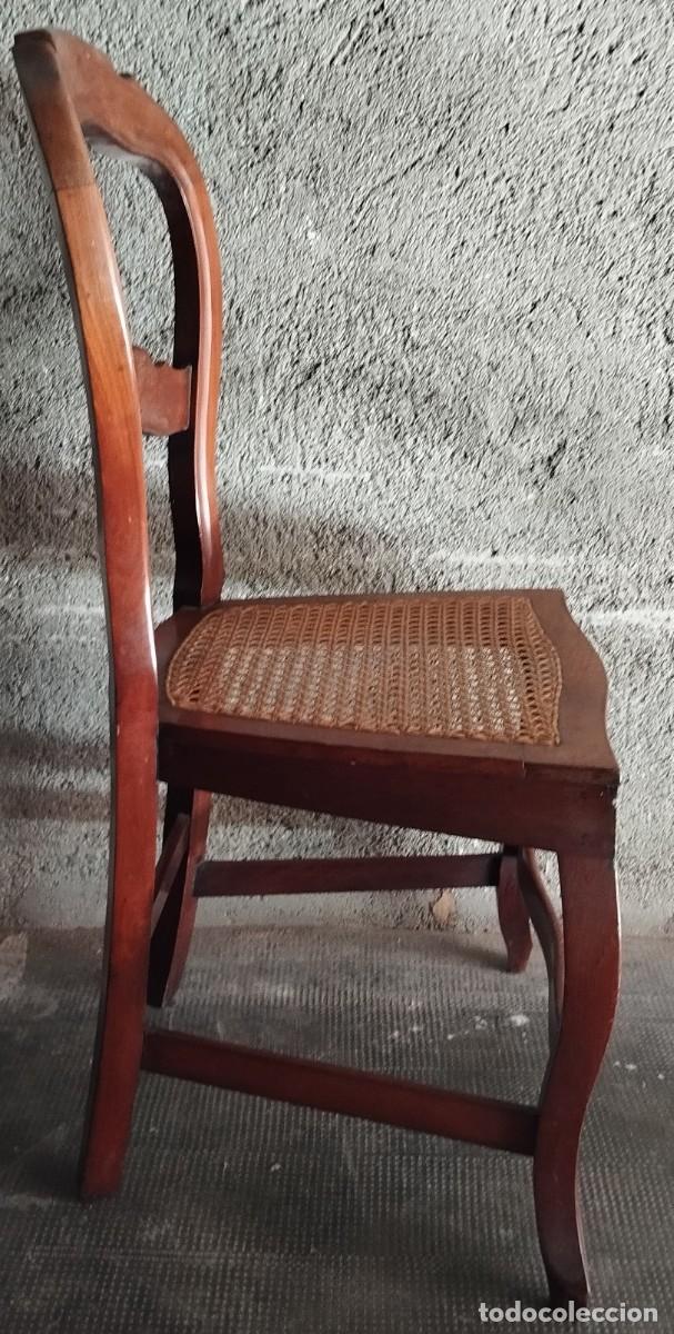 Antig&uuml;edades: SILLA DE CAOBA SIGLO XIX - Foto 5