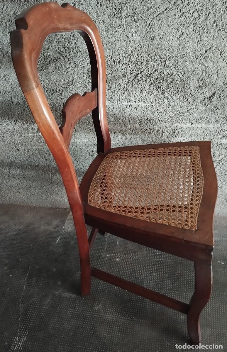 Antig&uuml;edades: SILLA DE CAOBA SIGLO XIX - Foto 6