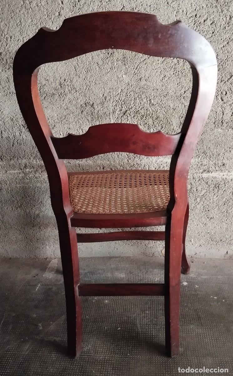 Antig&uuml;edades: SILLA DE CAOBA SIGLO XIX - Foto 7