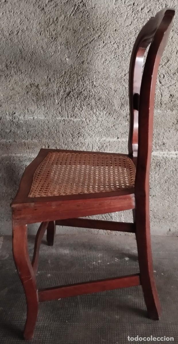 Antig&uuml;edades: SILLA DE CAOBA SIGLO XIX - Foto 9