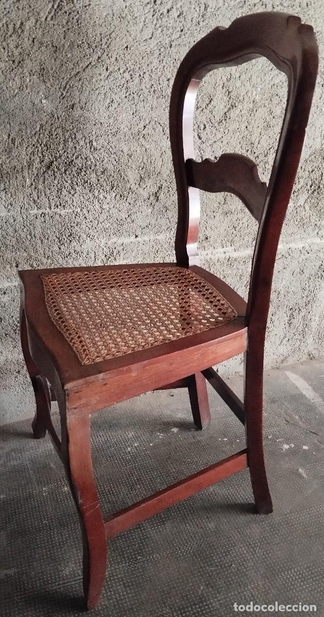 Antig&uuml;edades: SILLA DE CAOBA SIGLO XIX - Foto 10