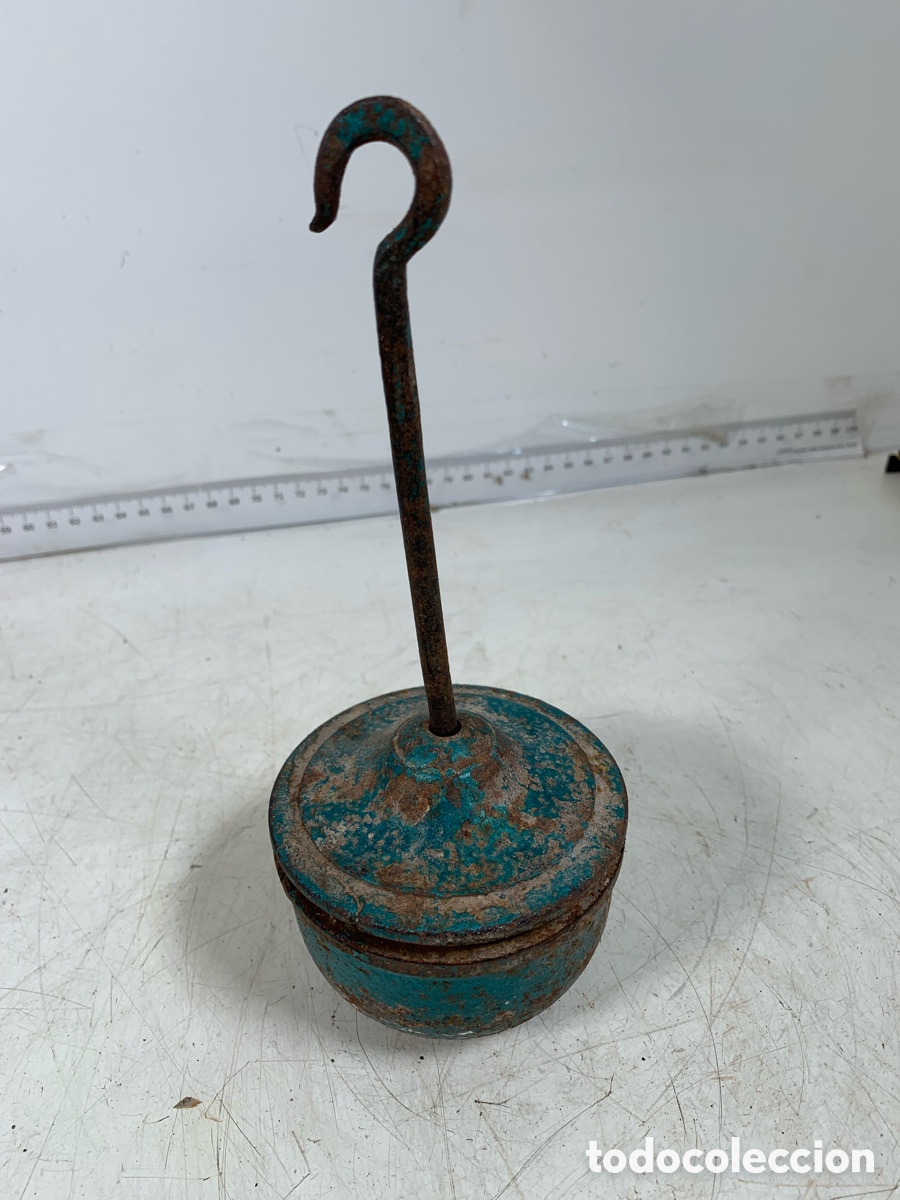 Antig&uuml;edades: 01_ pesa para l&aacute;mpara - Foto 3