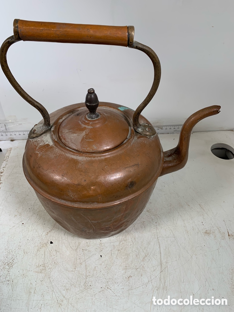 Antig&uuml;edades: 01_ Cafetera de cobre - Foto 6