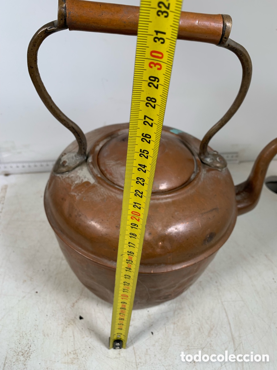 Antig&uuml;edades: 01_ Cafetera de cobre - Foto 8