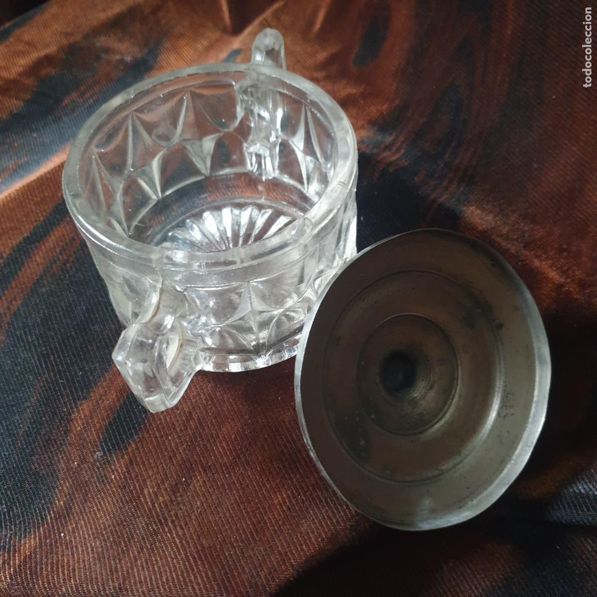 Antig&uuml;edades: ANTIGUO AZUCARERO DE CRISTAL - Foto 4