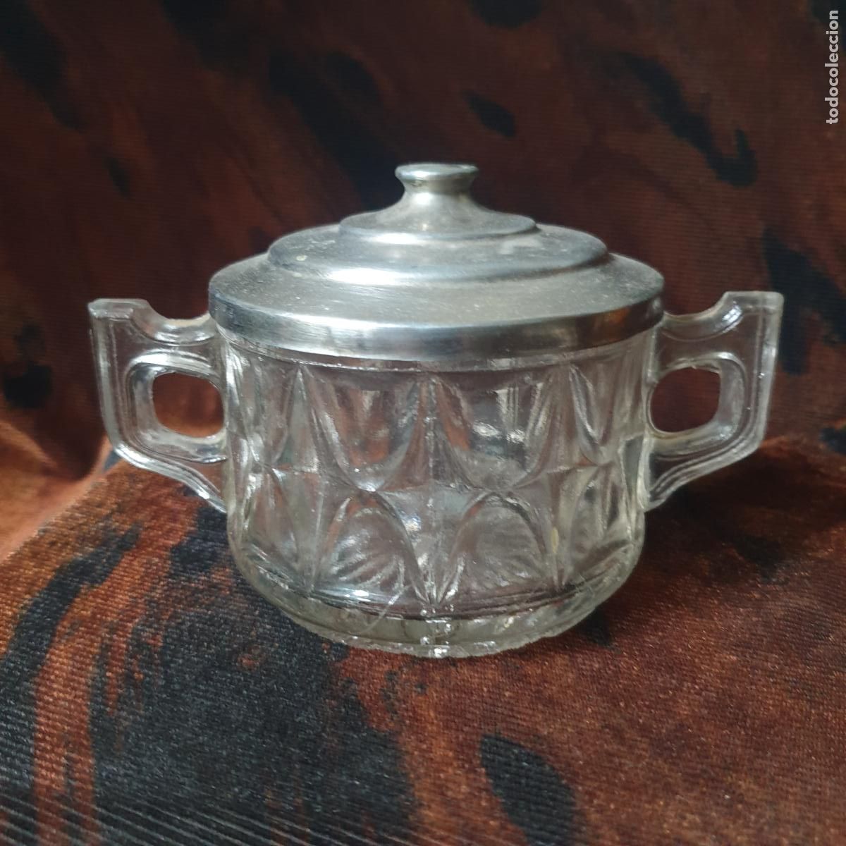 Antig&uuml;edades: ANTIGUO AZUCARERO DE CRISTAL - Foto 1