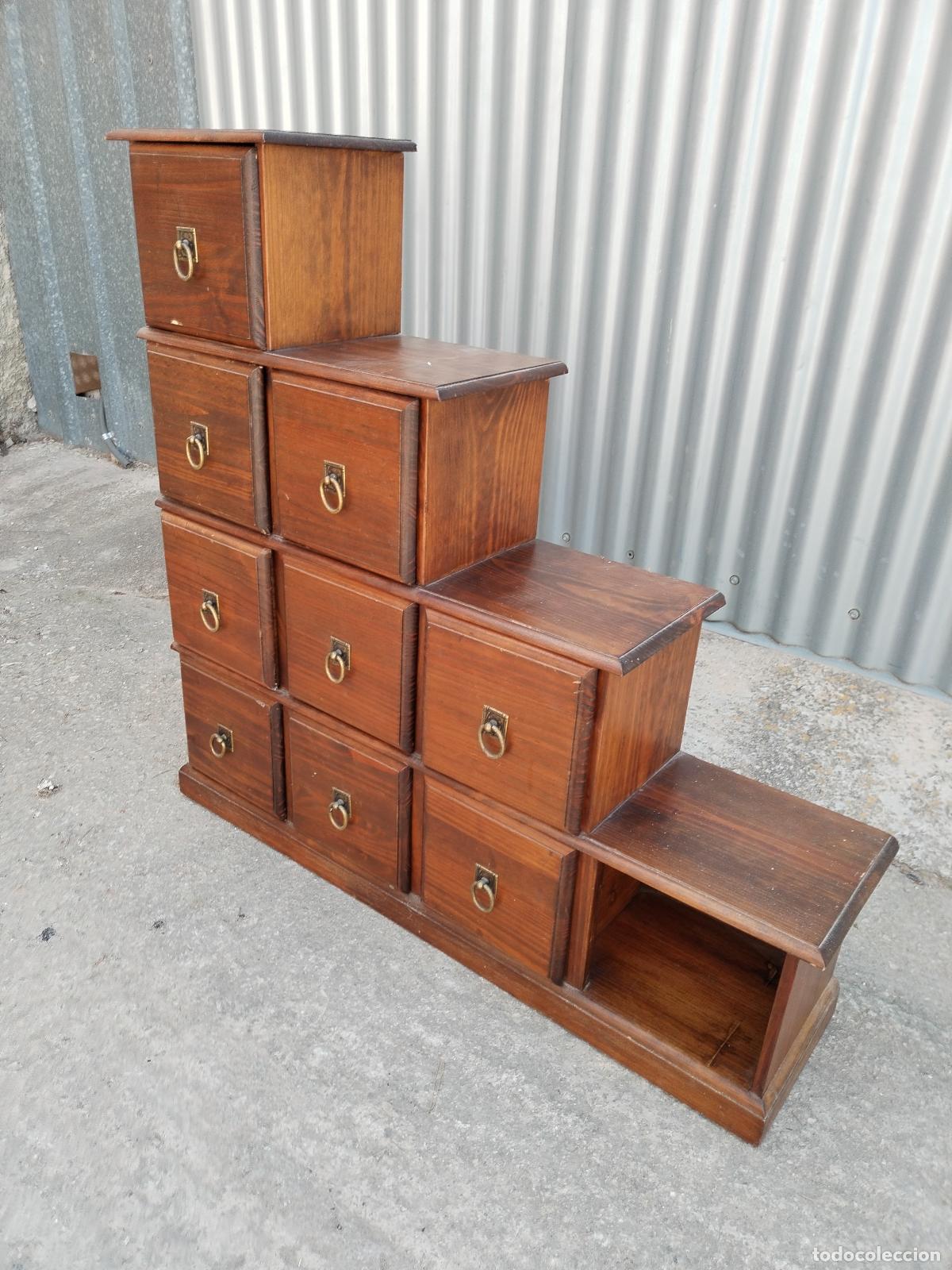 Antig&uuml;edades: mueble cajonera escalonada - Foto 2