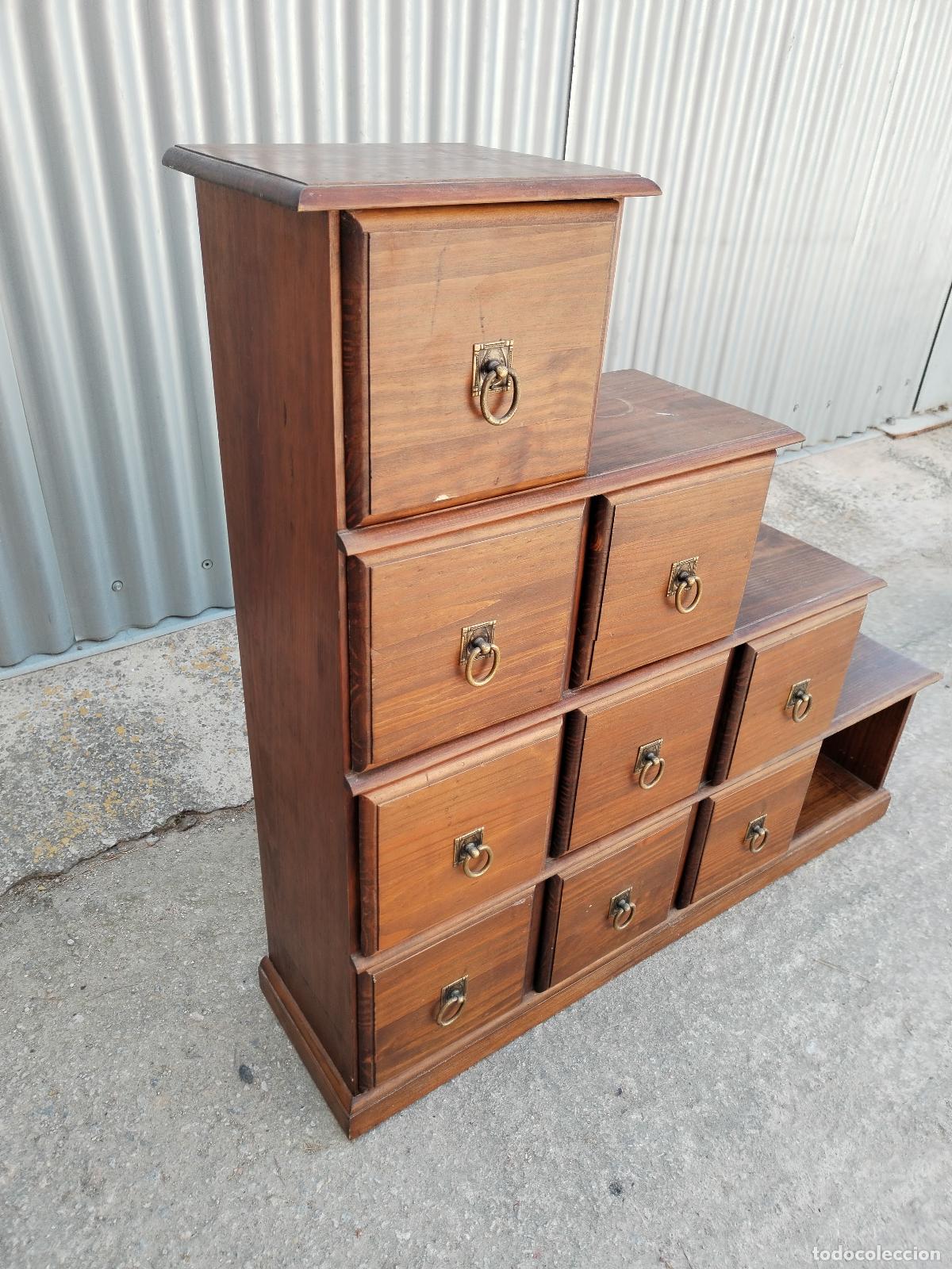 Antig&uuml;edades: mueble cajonera escalonada - Foto 3