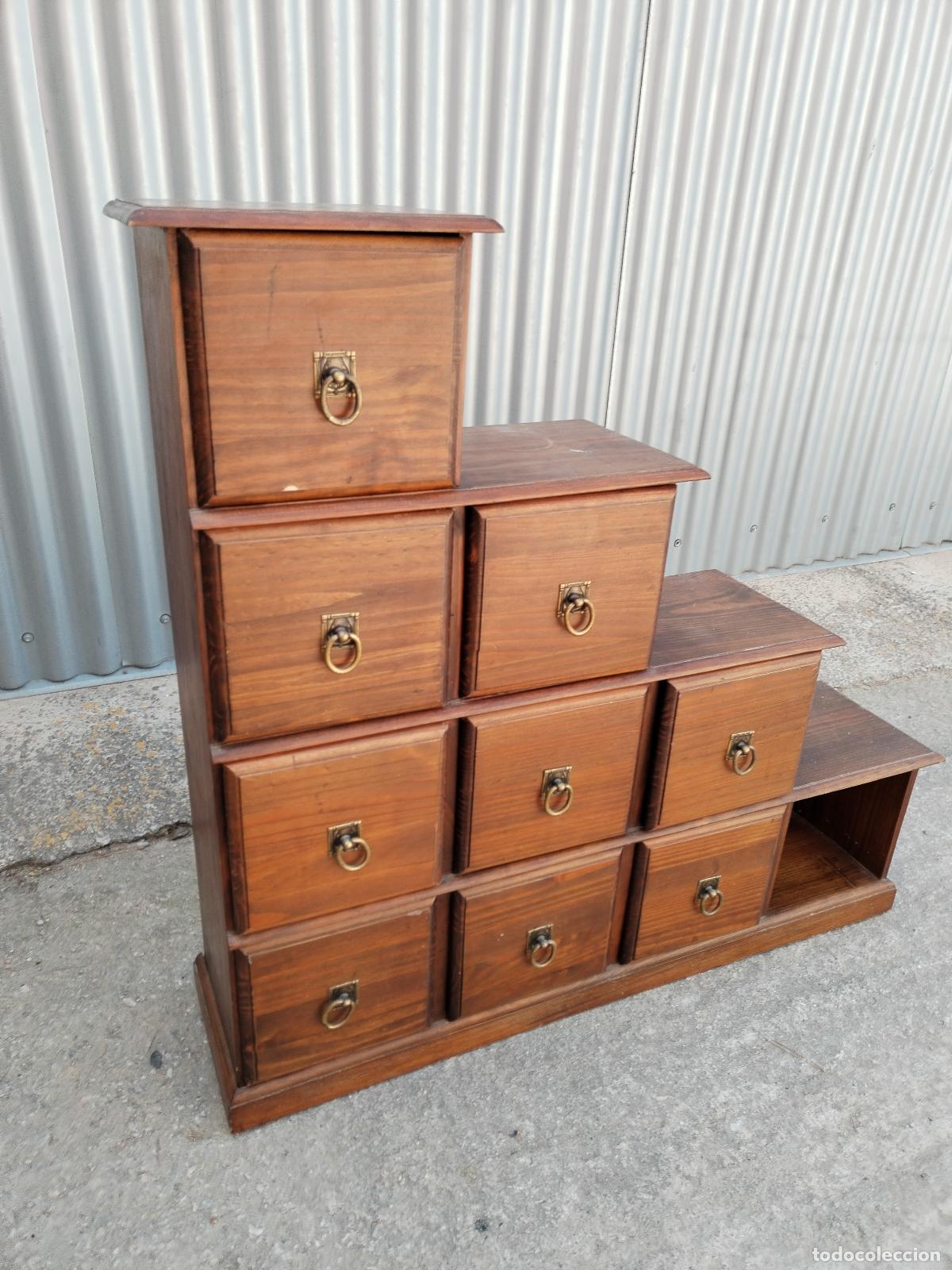 Antig&uuml;edades: mueble cajonera escalonada - Foto 4