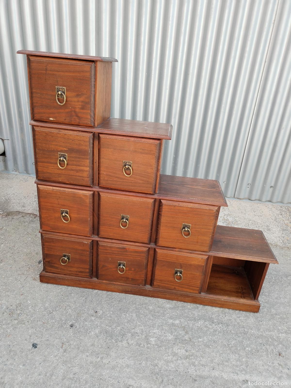 Antig&uuml;edades: mueble cajonera escalonada - Foto 8