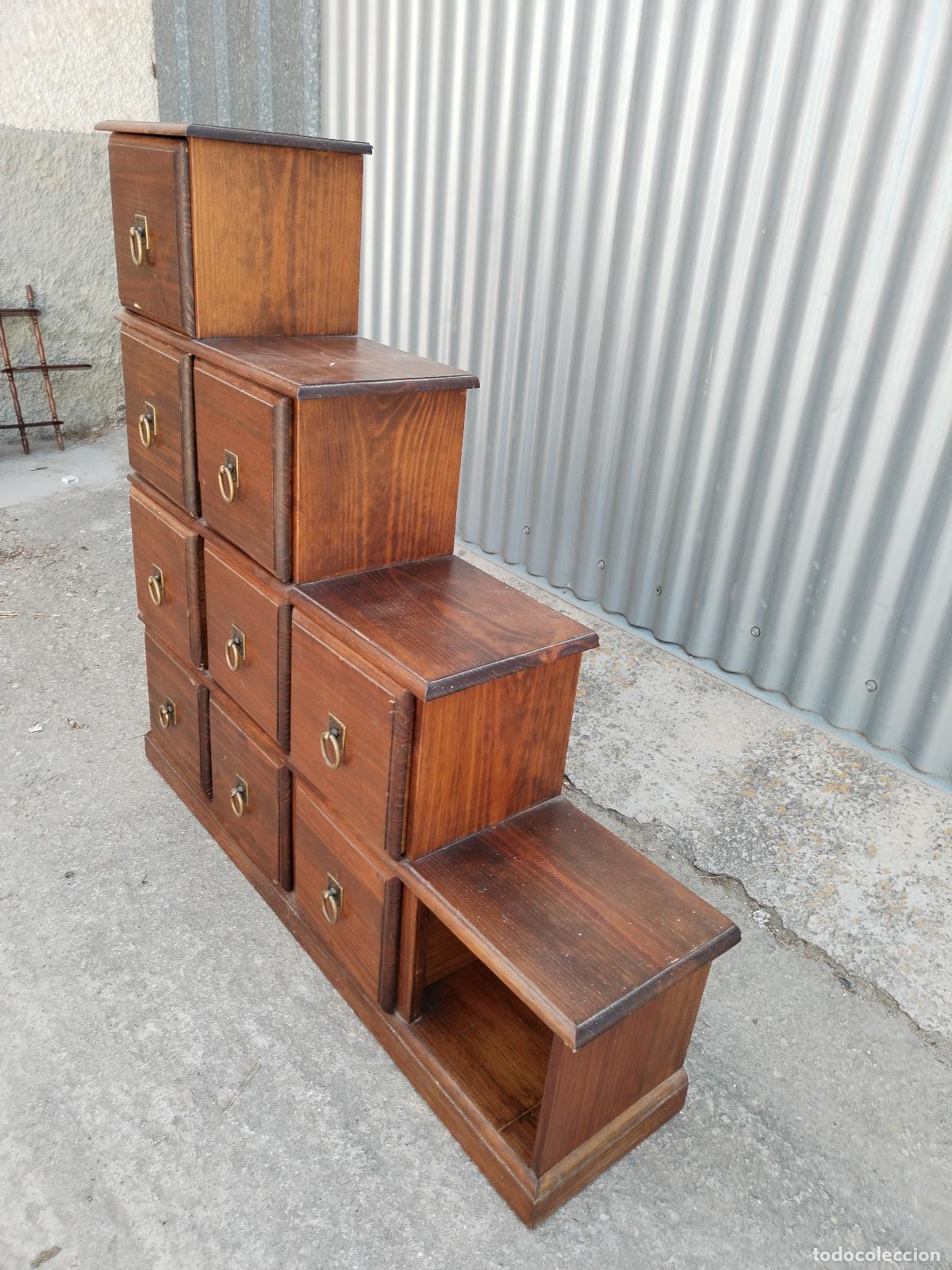 Antig&uuml;edades: mueble cajonera escalonada - Foto 9