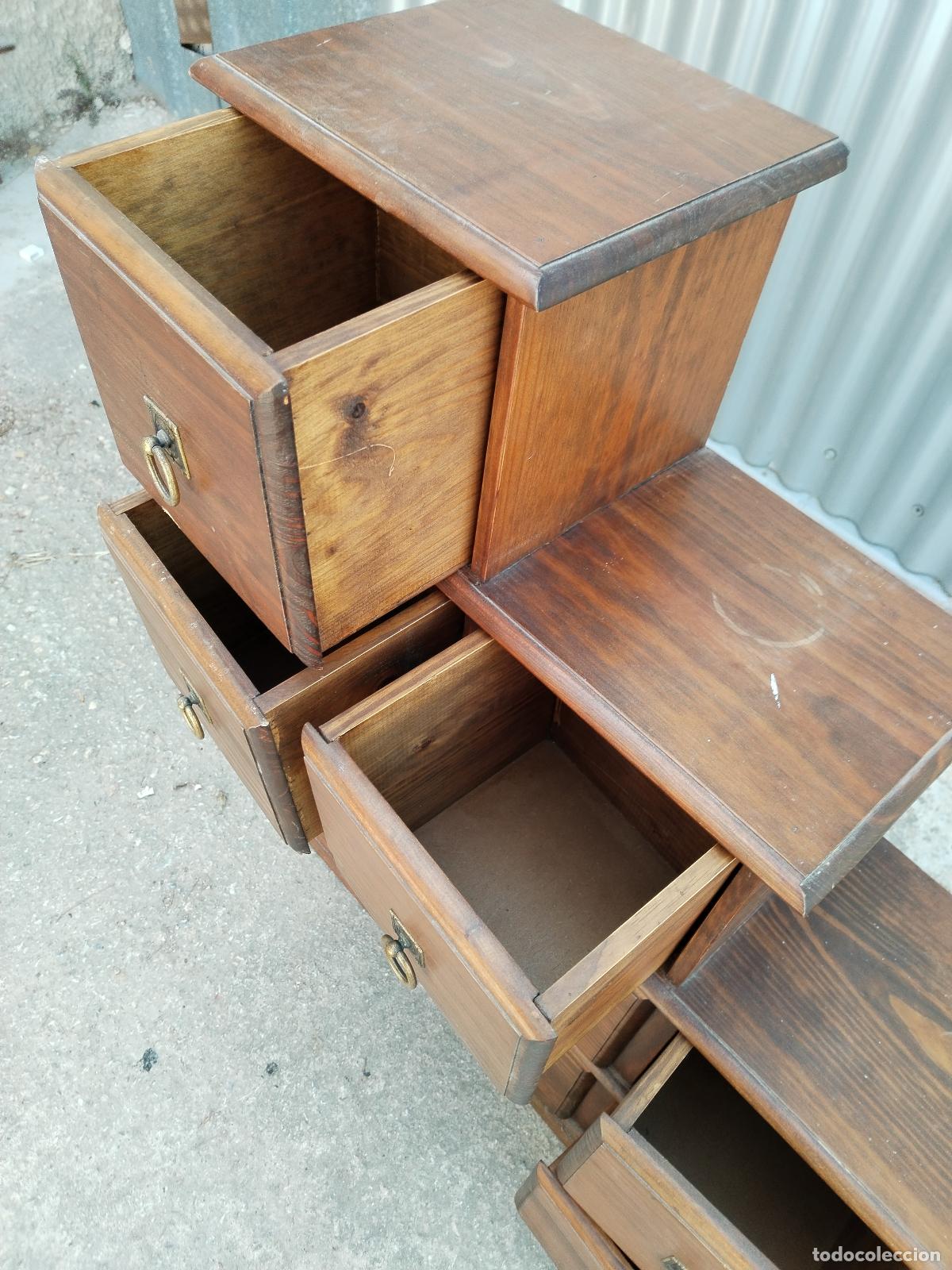 Antig&uuml;edades: mueble cajonera escalonada - Foto 10