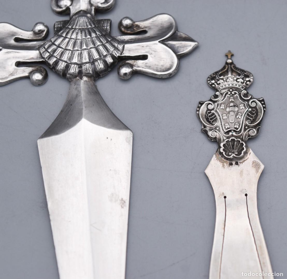Antig&uuml;edades: Abrecartas y marcap&aacute;ginas de plata - Foto 2