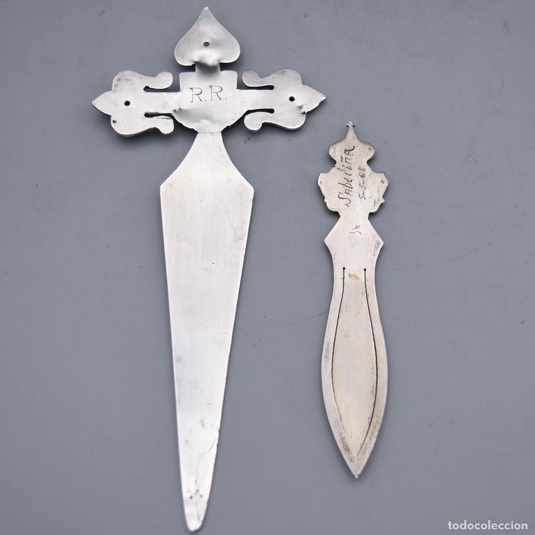 Antig&uuml;edades: Abrecartas y marcap&aacute;ginas de plata - Foto 4