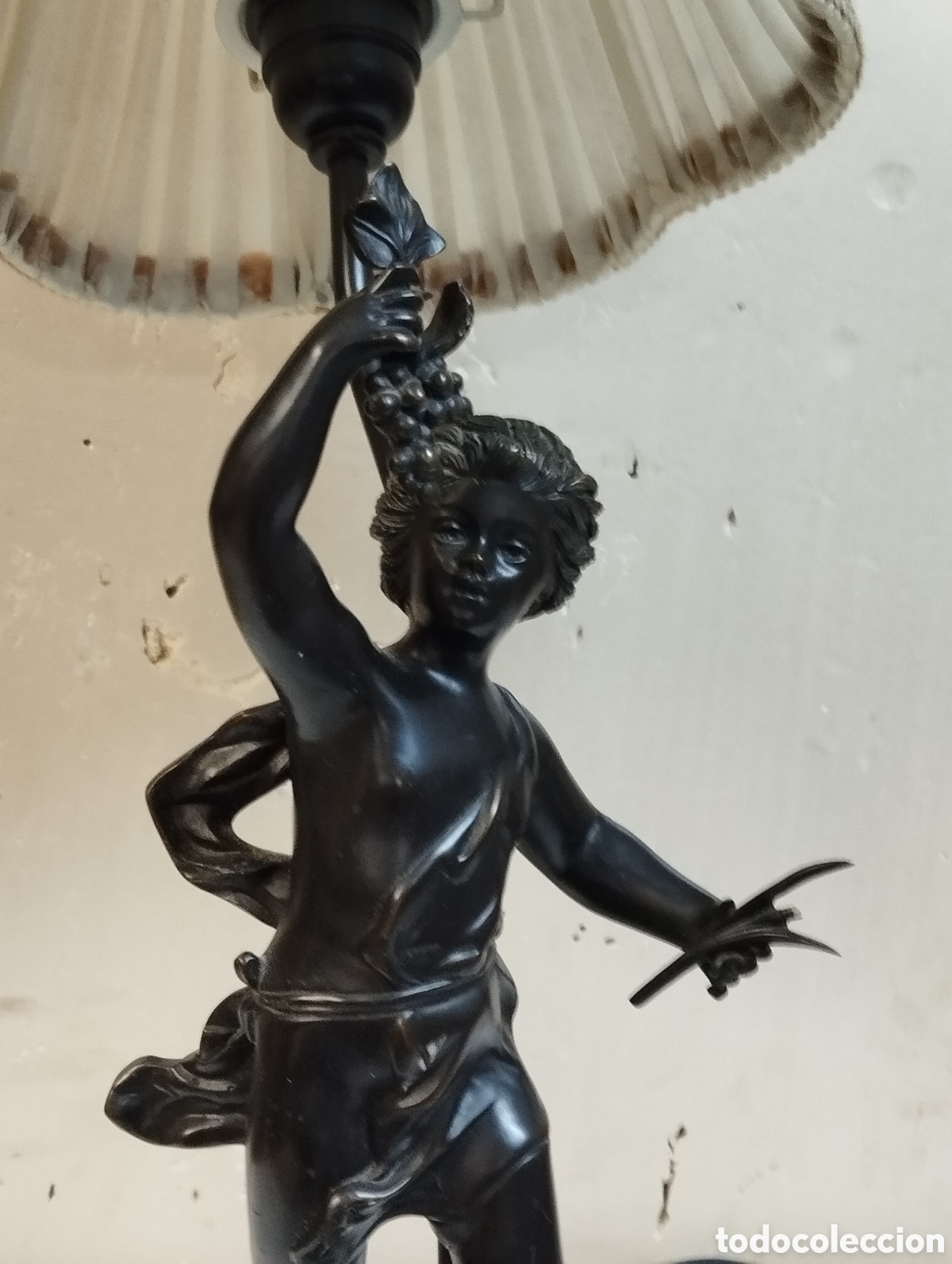 Antig&uuml;edades: L&aacute;mpara de bronce Shoer 66/90 - Foto 3