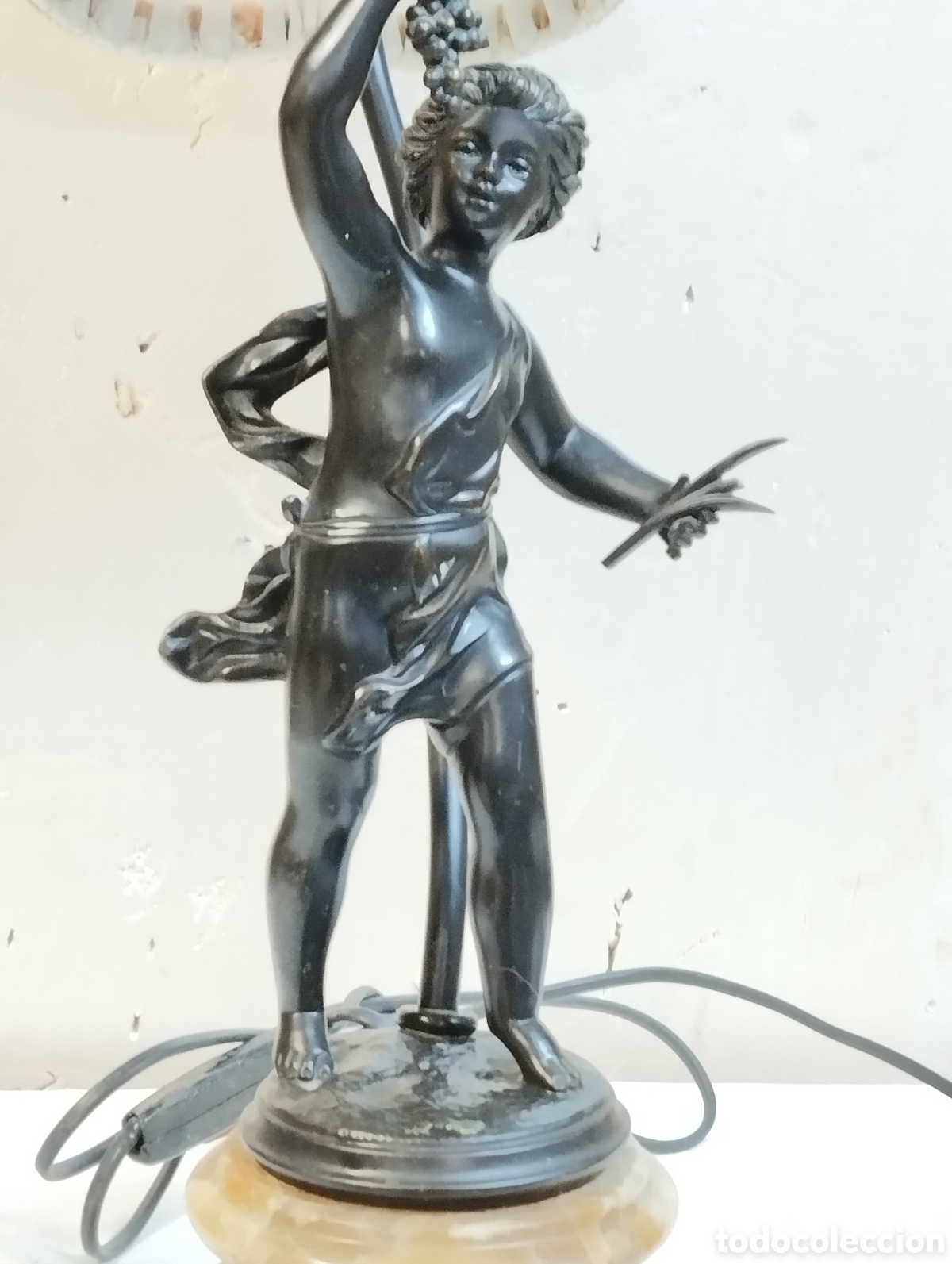 Antig&uuml;edades: L&aacute;mpara de bronce Shoer 66/90 - Foto 6
