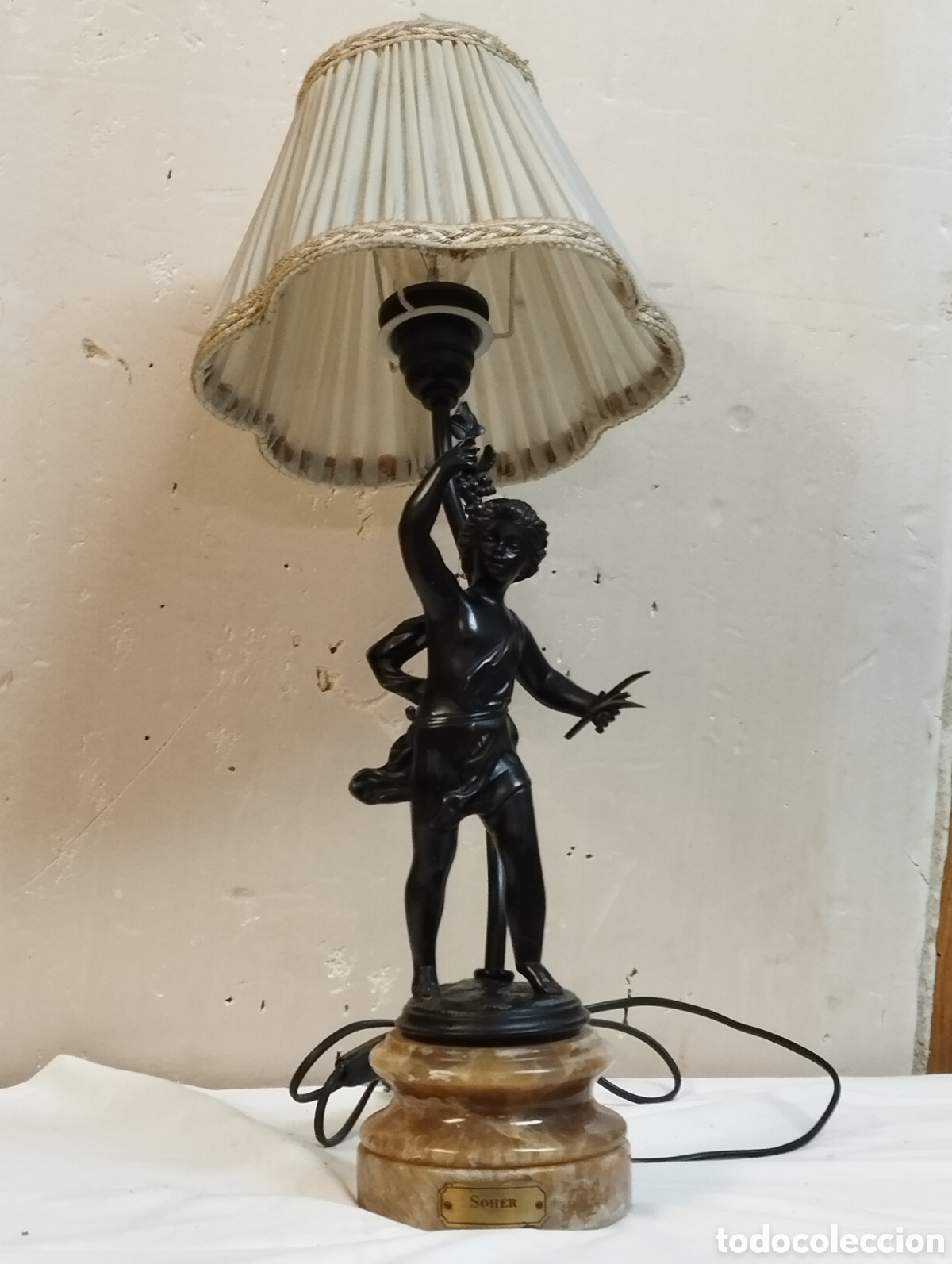 Antig&uuml;edades: L&aacute;mpara de bronce Shoer 66/90 - Foto 8