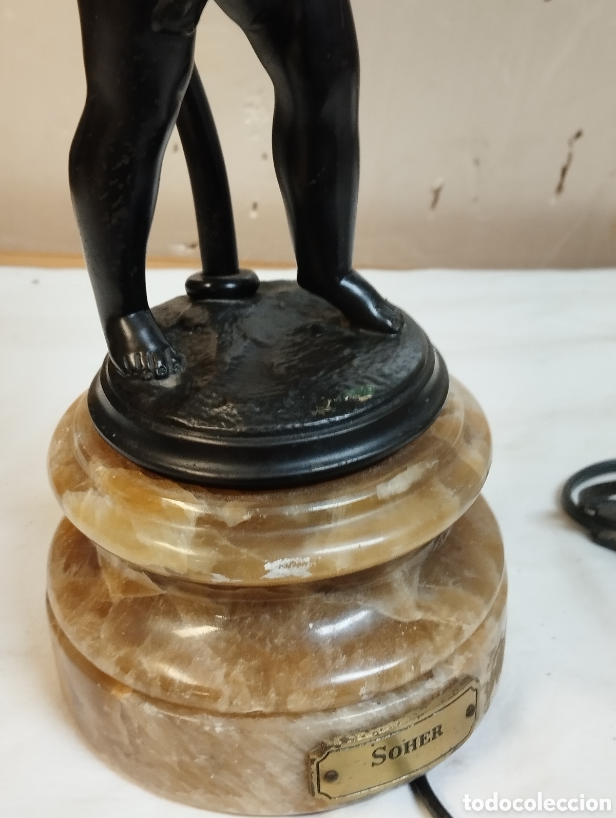 Antig&uuml;edades: L&aacute;mpara de bronce Shoer 66/90 - Foto 18