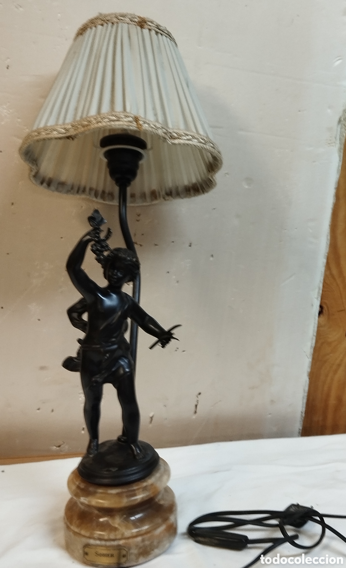Antig&uuml;edades: L&aacute;mpara de bronce Shoer 66/90 - Foto 14