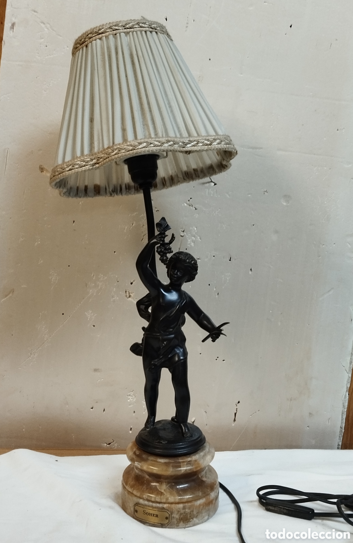 Antig&uuml;edades: L&aacute;mpara de bronce Shoer 66/90 - Foto 23