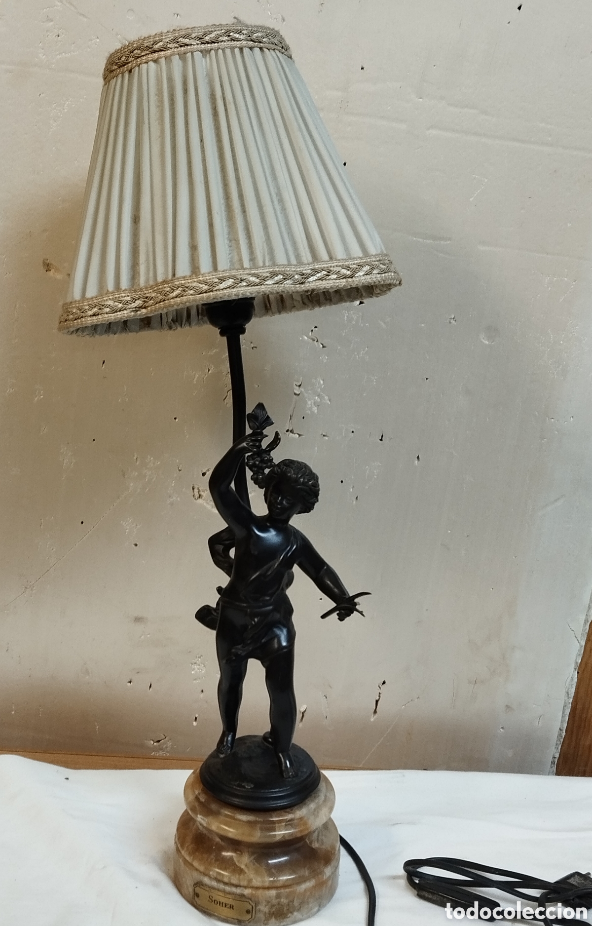 Antig&uuml;edades: L&aacute;mpara de bronce Shoer 66/90 - Foto 25