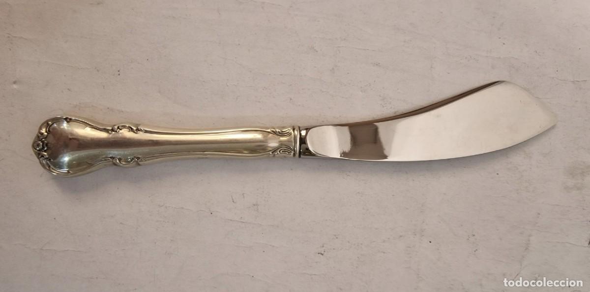 Antig&uuml;edades: Cuchillo para la mantequilla en plata - Foto 2