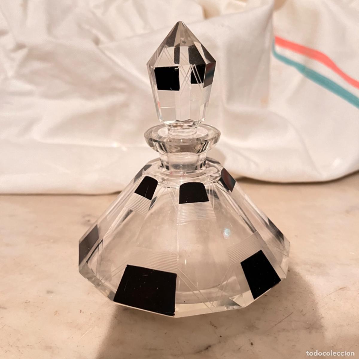 Antig&uuml;edades: Botella de cristal Art Deco - Foto 1