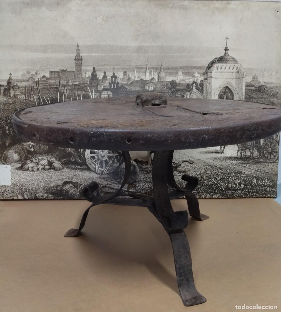 Antig&uuml;edades: Mesa de rueda de carro y forja de hierro - Foto 8