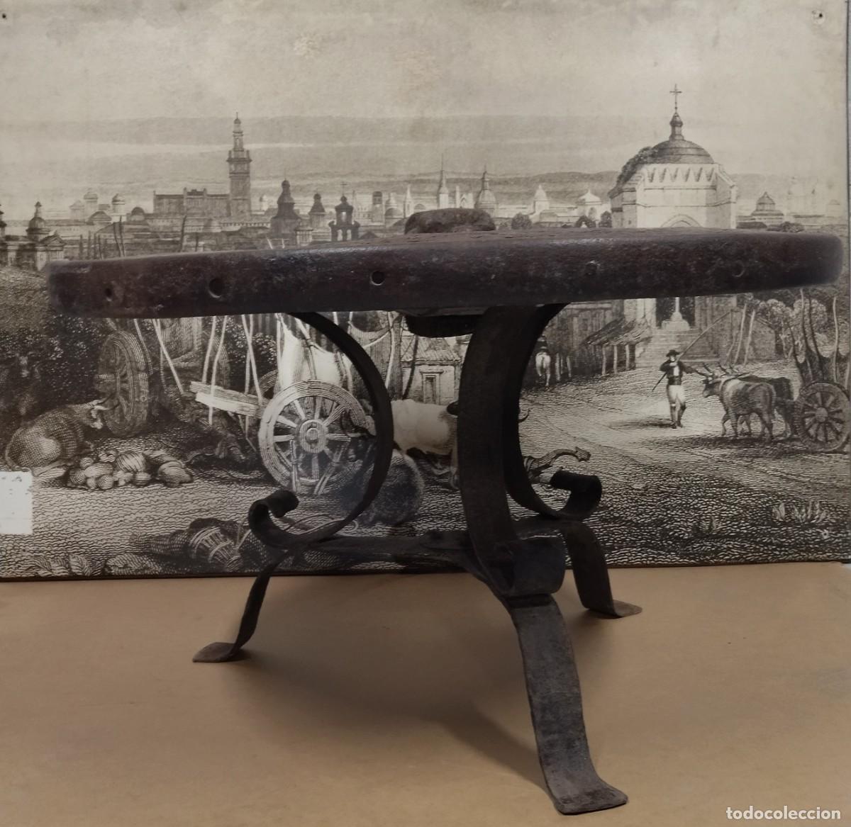 Antig&uuml;edades: Mesa de rueda de carro y forja de hierro - Foto 9