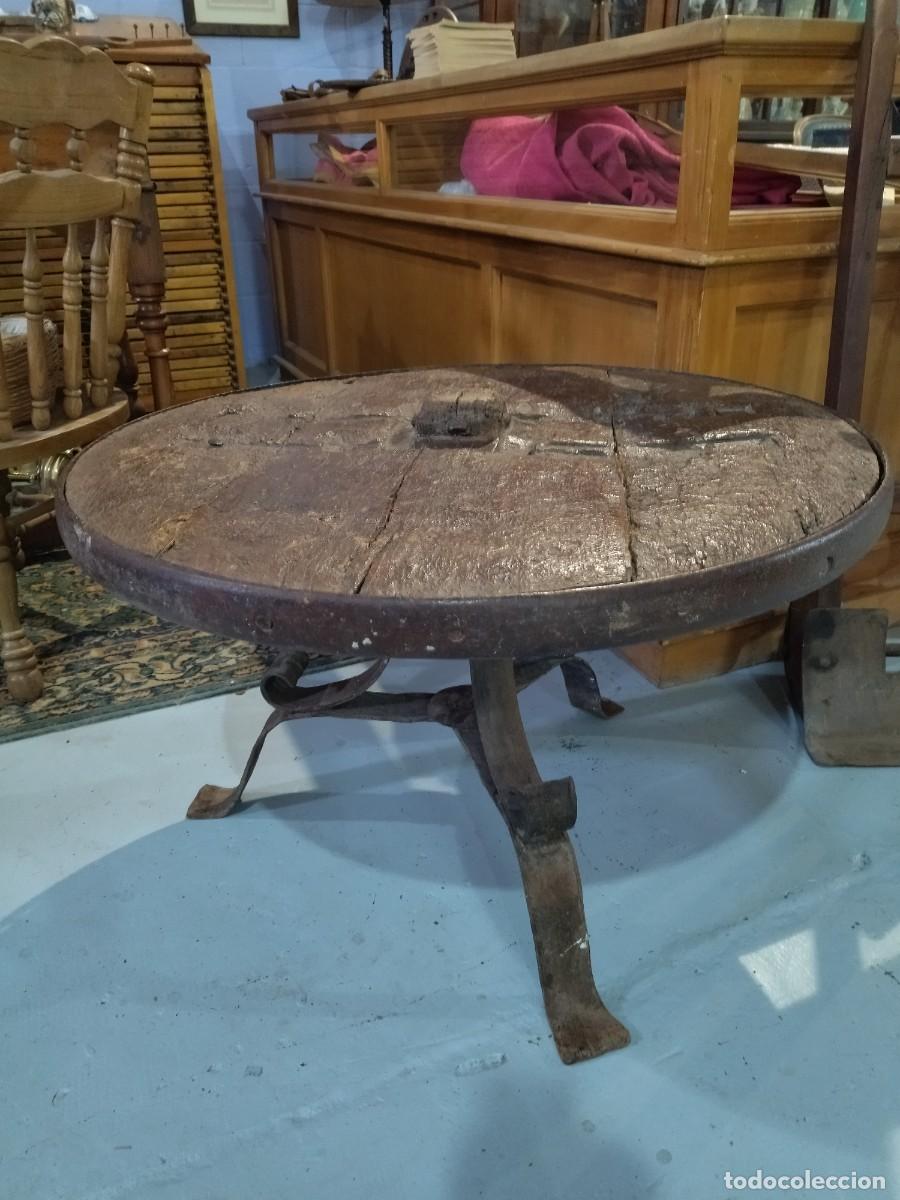 Antig&uuml;edades: Mesa de rueda de carro y forja de hierro - Foto 21