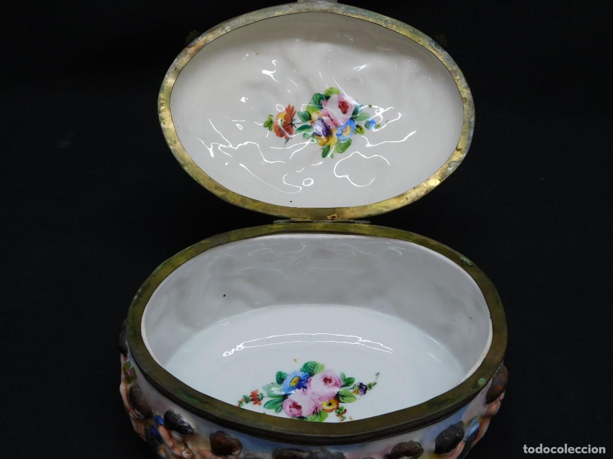 Antig&uuml;edades: CAJA PORCELANA CAPODIMONTE - Foto 8