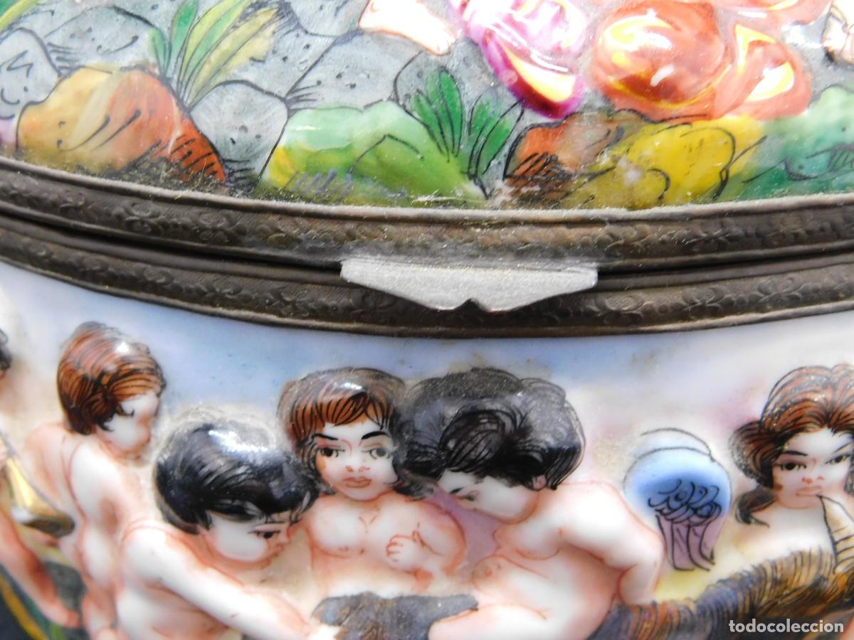 Antig&uuml;edades: CAJA PORCELANA CAPODIMONTE - Foto 11