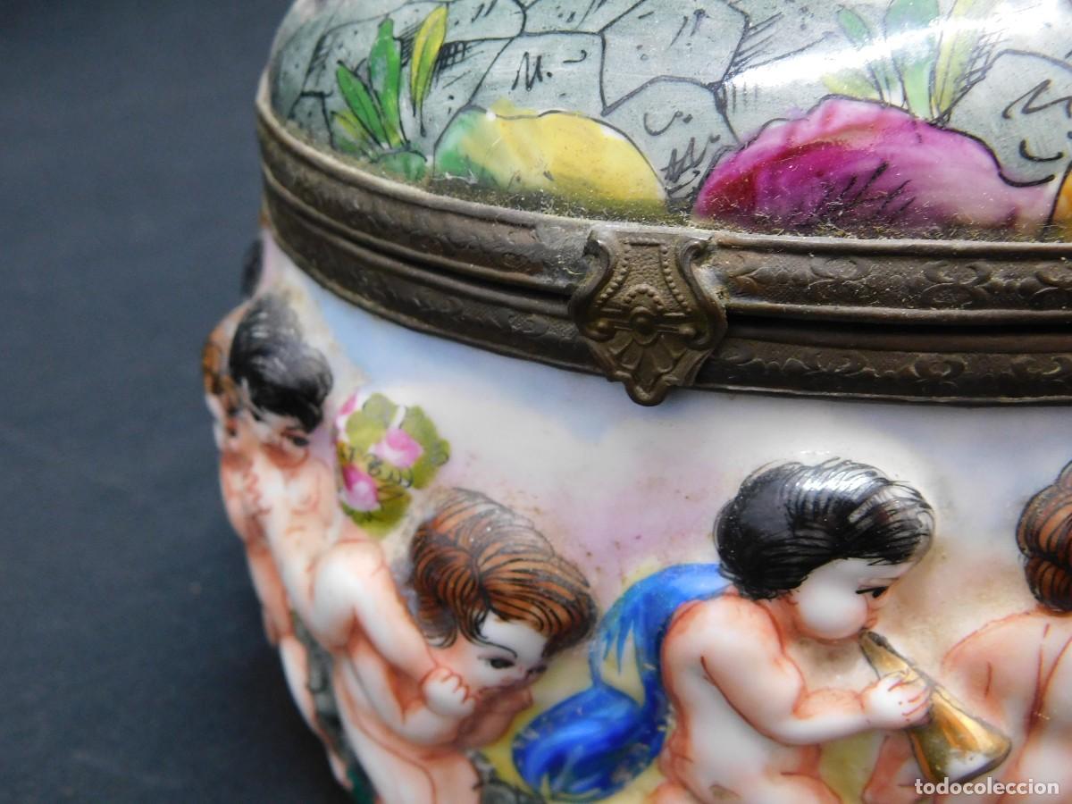 Antig&uuml;edades: CAJA PORCELANA CAPODIMONTE - Foto 12