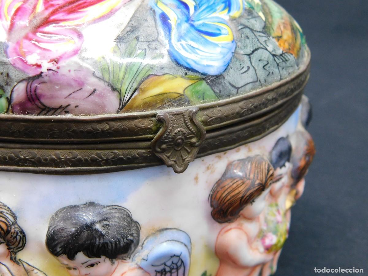 Antig&uuml;edades: CAJA PORCELANA CAPODIMONTE - Foto 13