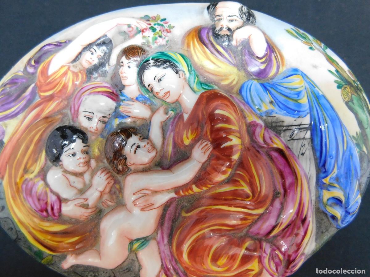 Antig&uuml;edades: CAJA PORCELANA CAPODIMONTE - Foto 14