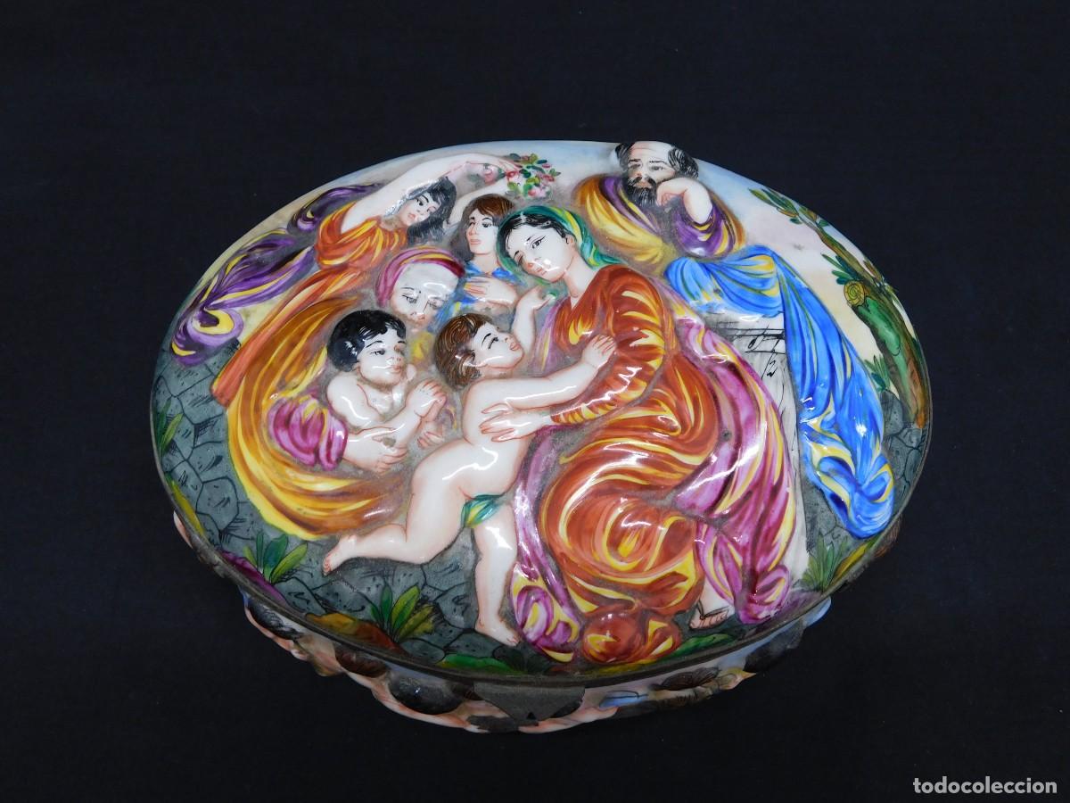 Antig&uuml;edades: CAJA PORCELANA CAPODIMONTE - Foto 17