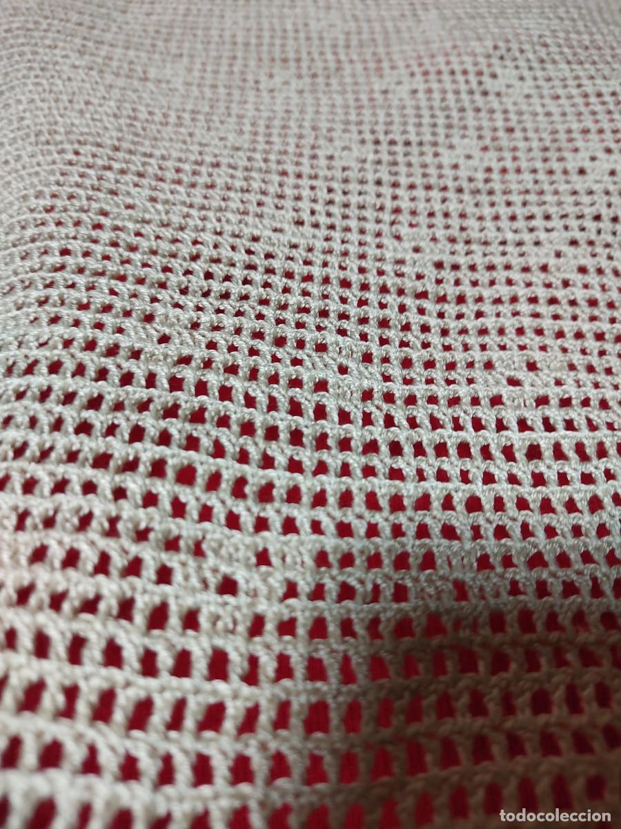 Antig&uuml;edades: FUNDA PARA COJ&Iacute;N DE CROCHET - Foto 4