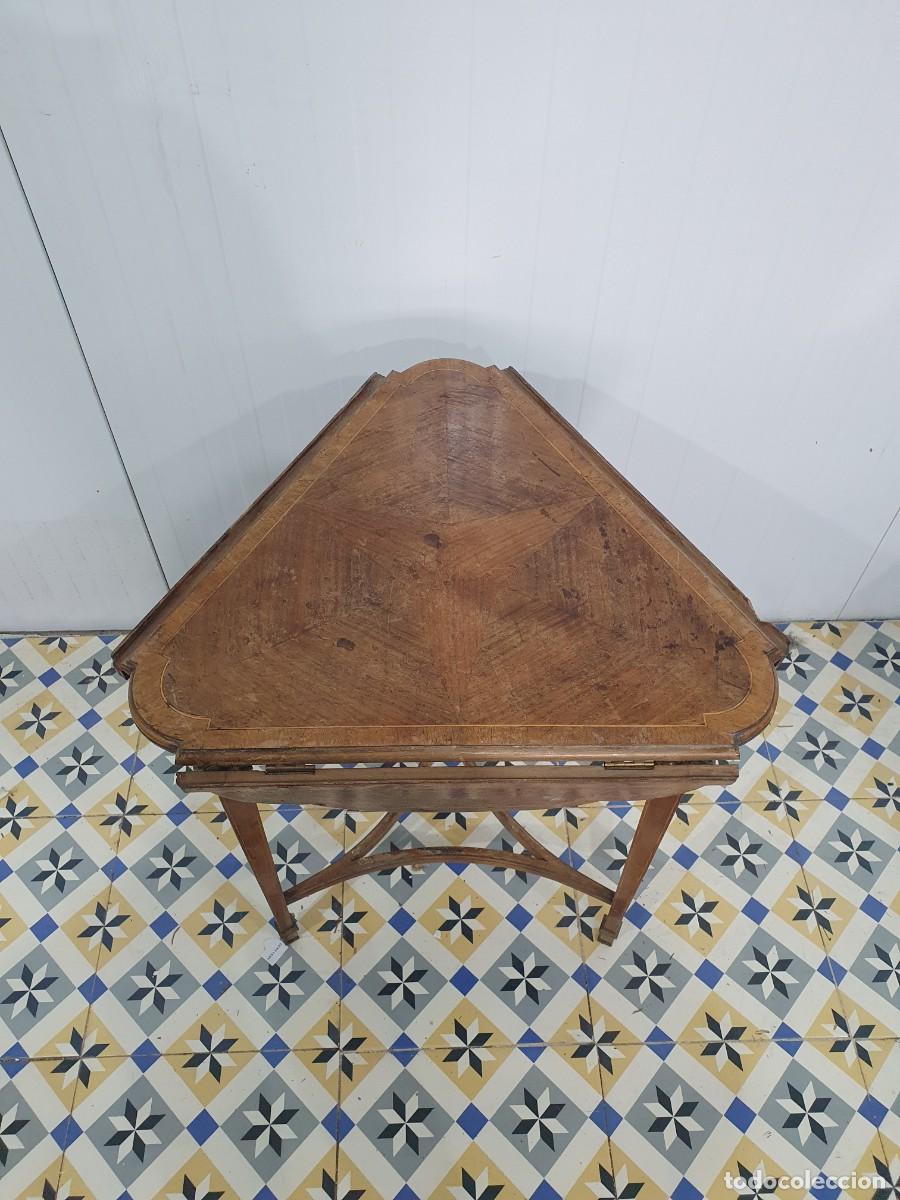 Antig&uuml;edades: Antigua mesa con alas estilo colonial - Foto 5