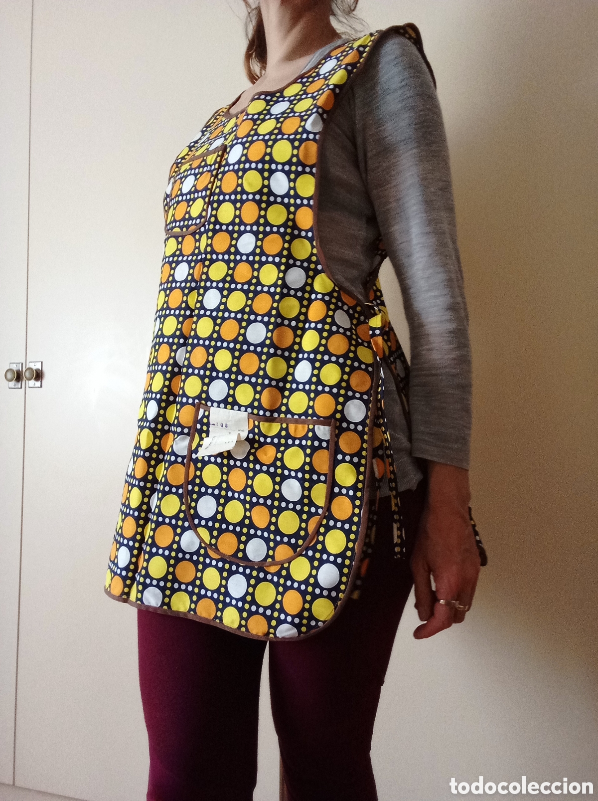 Antiguidades: Antiguo delantal A&ntilde;os 60