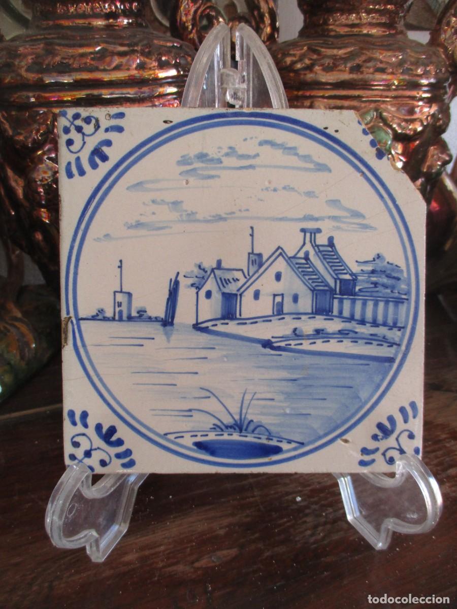 Antig&uuml;edades: Azulejo antiguo Delft - Foto 1