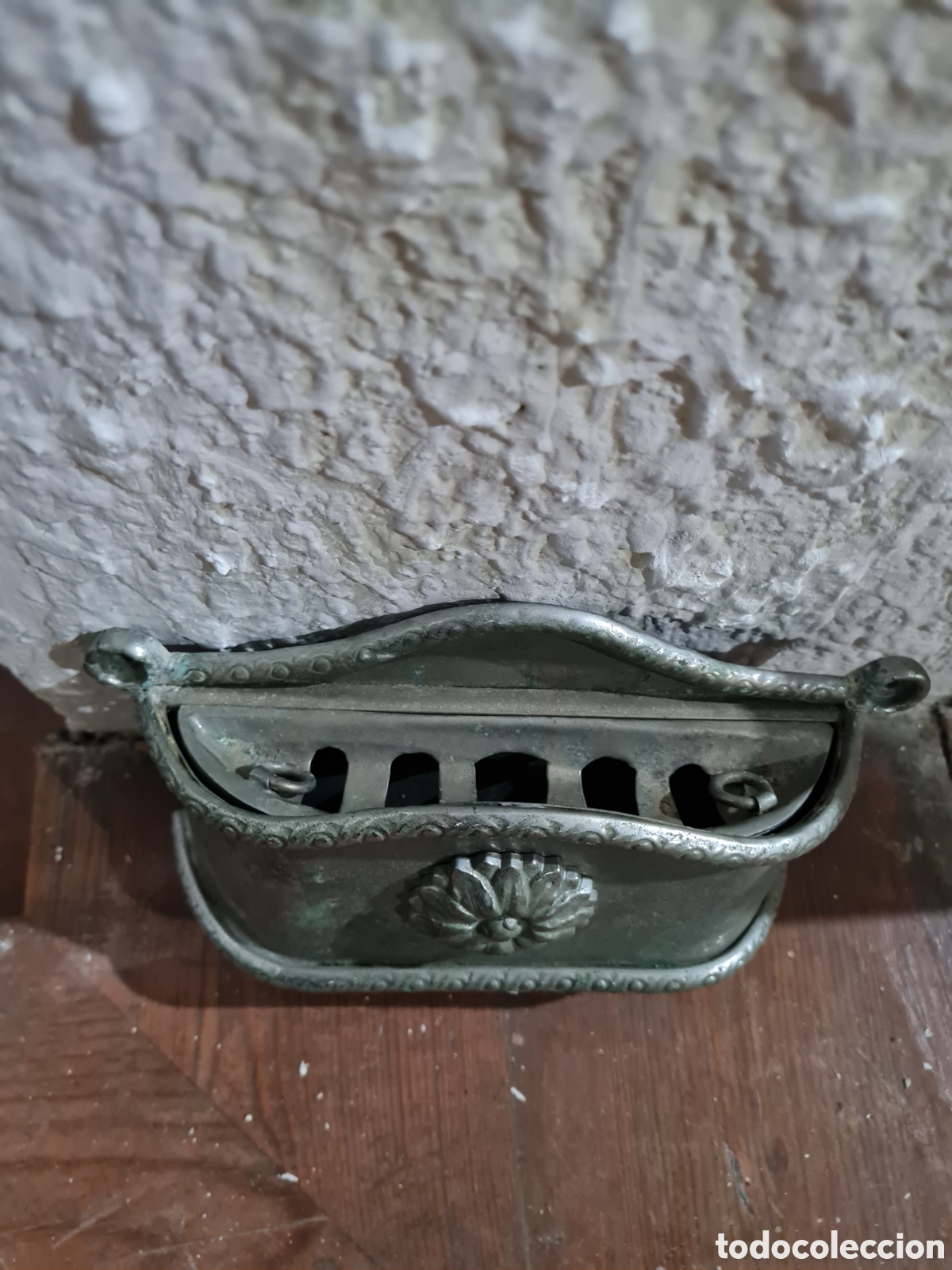 Antig&uuml;edades: Antiguo cenicero de tren - Foto 2