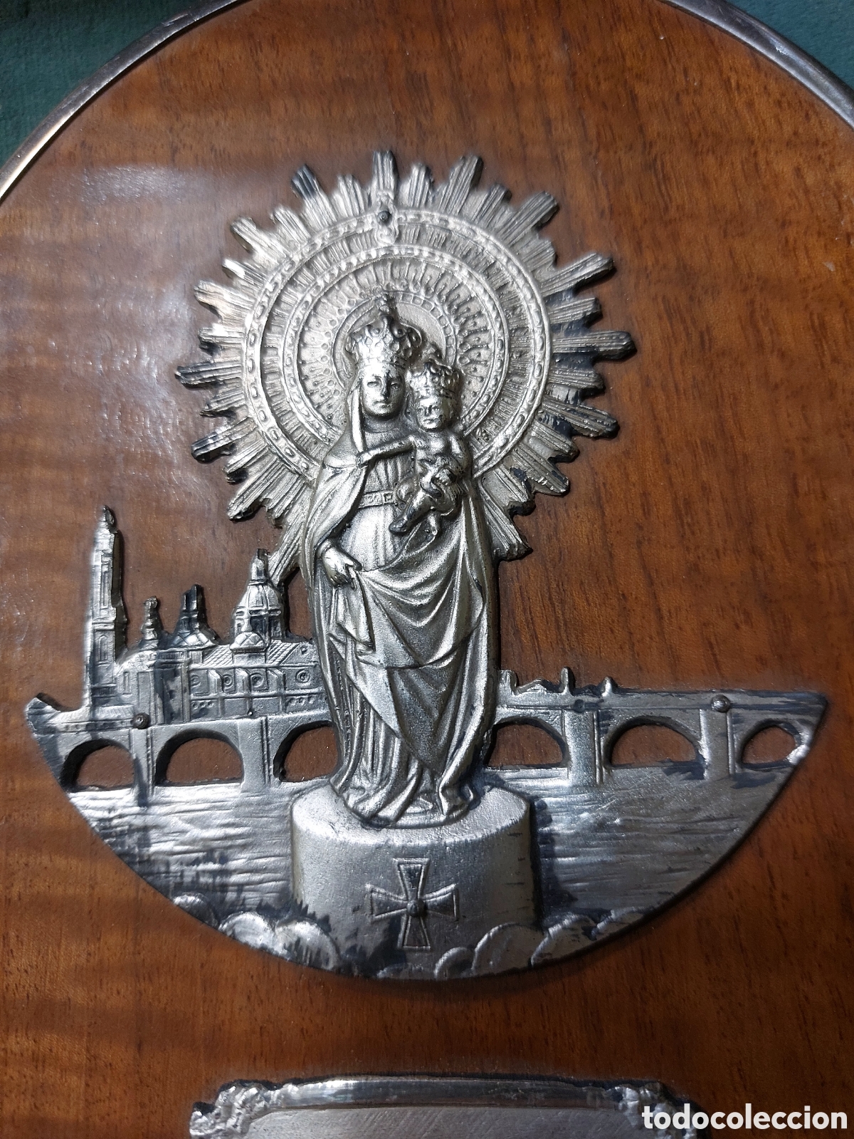 Antig&uuml;edades: BENDITERA VIRGEN DEL PILAR - Foto 3
