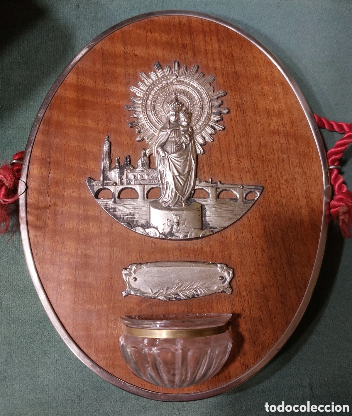 Antig&uuml;edades: BENDITERA VIRGEN DEL PILAR - Foto 1
